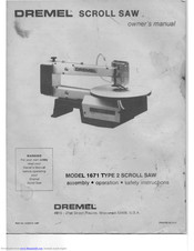 Dremel 1671 Type 2 Owner's Manual