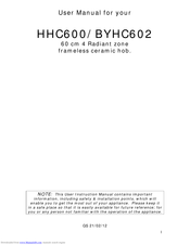 Baumatic BYHC602 User Manual