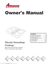 Amana Electric Smoothtop Owner's Manual