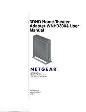 NETGEAR WNHD3004 - High Performance Wireless-N HD Home Theatre Adapter User Manual