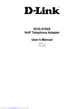 D-Link DVG-2102S User Manual