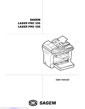 Sagem LASER PRO 356 User Manual