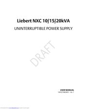 Liebert NXC User Manual