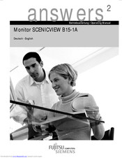 Fujitsu Siemens Computers SCENICVIEW B15-1A Operating Manual