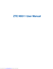 Zte N9511 User Manual