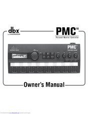 dbx PMC16 Owner's Manual