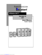 Liebert UPStation GXT700MT-120 User Manual