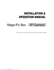 Sony IMX035 Installation & Operation Manual