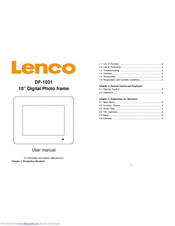 Lenco DF-1031 User Manual