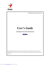 Genius ColorPage-Vivid 3XE User Manual