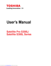 Toshiba Satellite S300L Series User Manual