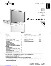 Fujitsu Plasmavision P55XTS51E User Manual
