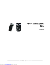 Parrot Minikit Slim / Chic User Manual