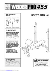 Weider WEBE13102 Manual