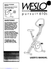 Weslo Pursuit 610s Manual
