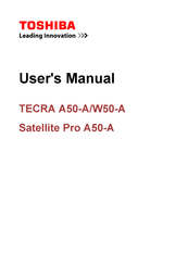 Toshiba Satellite Pro A50-A User Manual