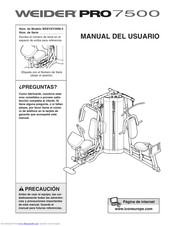 Weider Pro 7500 Manual Del Usuario