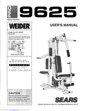 Weider 831.159361 Manual