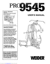 Weider Pro 9545 Manual