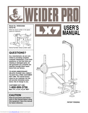 Weider WEBE22080 Manual