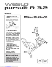 Weslo Pursuit 3.2 R Bike Manual Del Usuario