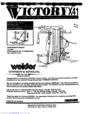Weider Victory X41 Manual