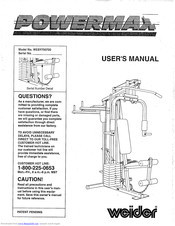 Weider POWERMAX WESY700720 Manual
