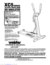 Weider Xc5 Skimaster Manual