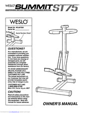 Weslo Summit St75 Manual