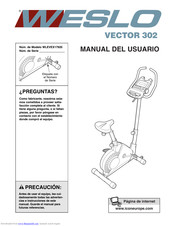 Weslo Vector 302 Manual Del Usuario