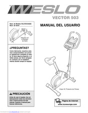Weslo Vector 503 Manual Del Usuario