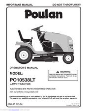Poulan Pro PO10538LT User Manual