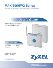 ZyXEL Communications MAX-306 ODU User Manual