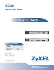 ZyXEL Communications ISG50 User Manual