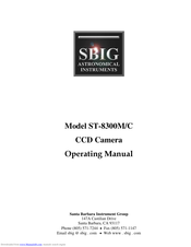 Santa Barbara Instrument Group ST-8300M Operating Manual