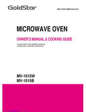 Goldstar MV-1515W Owner's Manual & Cooking Manual