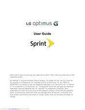 LG Optimus G User Manual
