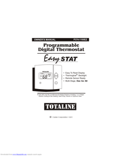 Totaline Easy Stat Owner's Manual