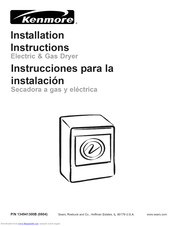 Kenmore 41798076701 Installation Instructions Manual