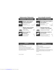 Inglis GU2600XTPT3 Installation Instructions Manual