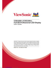 ViewSonic CDE3200-L User Manual