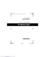 Radio Shack Video RF Modulator Owner's Manual