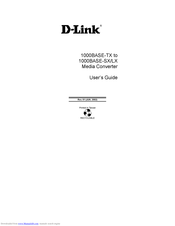 D-Link 1000BASE-SX User Manual
