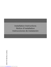 Bosch SHV53T53UC/01 Installation Instructions Manual