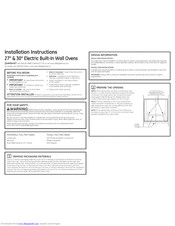 GE JT5500DF1BB Installation Instructions Manual