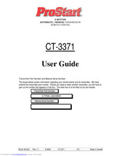 Directed Electronics ProStart CT-3371 User Manual