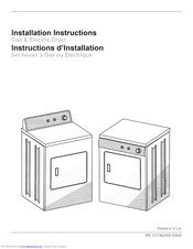 Frigidaire CFRE5714KW0 Installation Instructions Manual