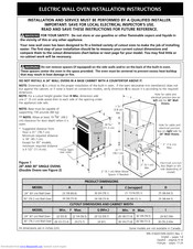 Frigidaire FEB398WECC Installation Instructions Manual