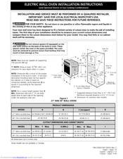 Frigidaire PLEB27S8CCC Installation Instructions Manual