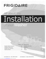 Frigidaire FAFW3801LW2 Installation Manual